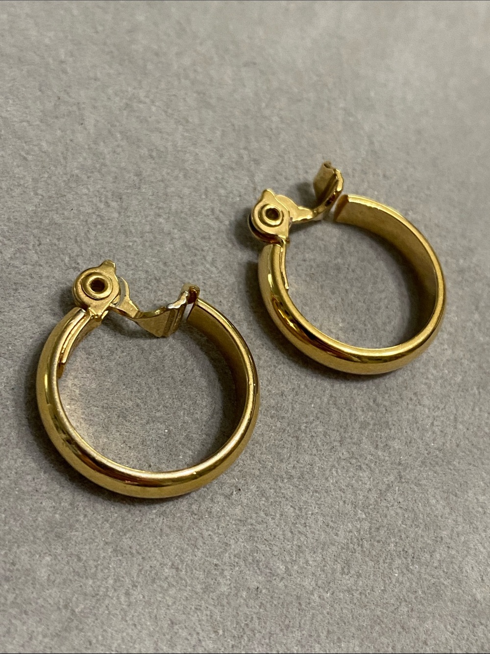 Monet Gold-Tone Rounded Huggie Hoop Earrings